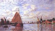 Claude Monet La Zaan a Zaandam painting